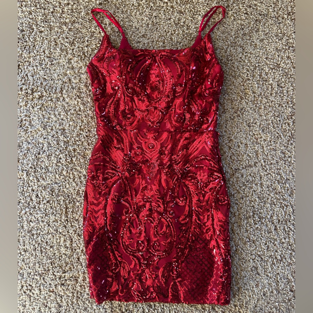 Windsor Hot Red Mini Dress